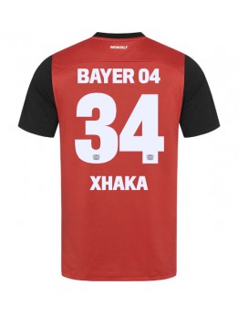 Bayer Leverkusen Granit Xhaka #34 Domaci Dres 2024-25 Kratak Rukavima